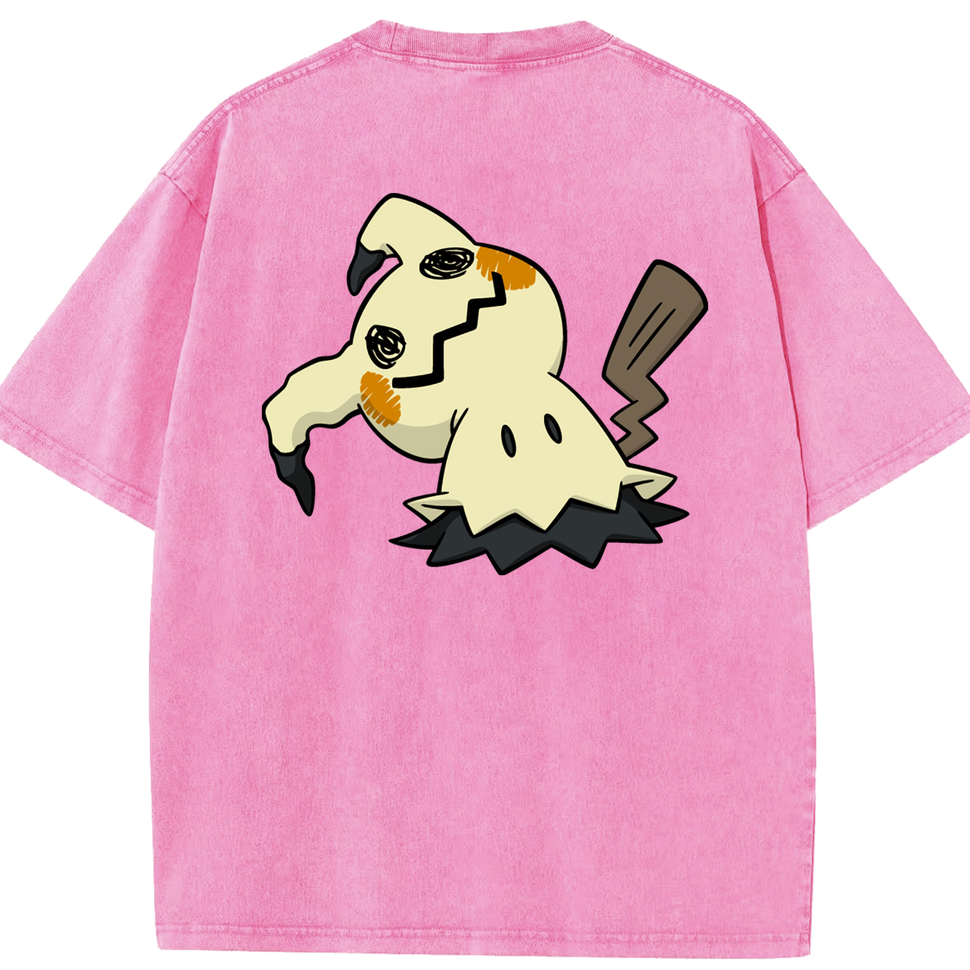 （画像用） ポケットモンスター Pokémon 綿100% ヴィンテージ風 半袖Tシャツ（背面プリント）